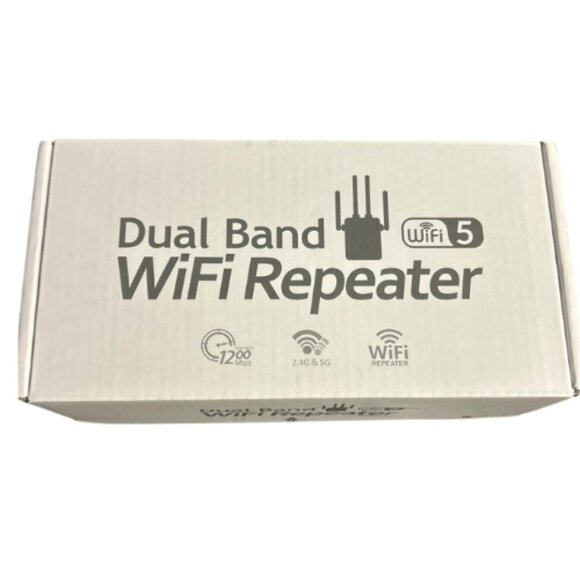 Dual Band WiFi Repeater 1200Mbps 2.4G/5G Wireless Range Extender Booster New - Picture 3 of 3